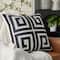 Jonathan Adler x Michaels 20" Black & White Greek Key Pillow